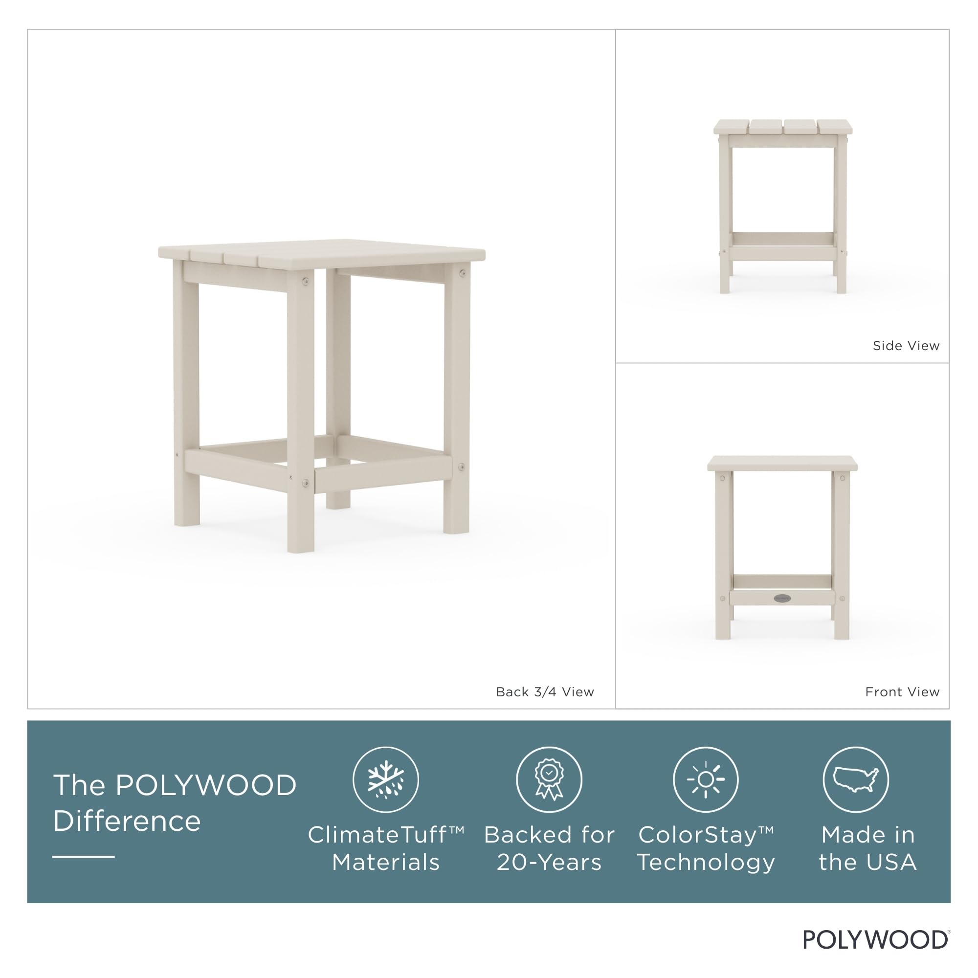Polywood detalle de textura HDPE que imita madera, sin astillas