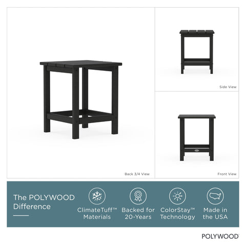 Polywood Long Island primer plano del tablero de lamas que facilita drenaje y uso