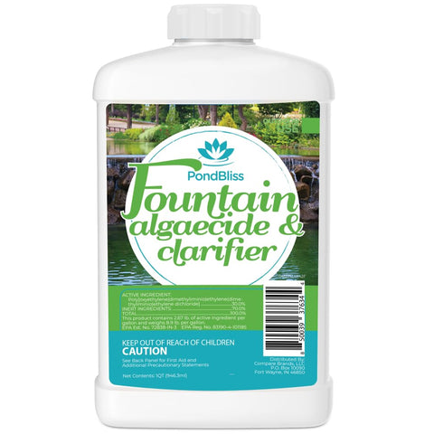PondBliss botella frontal mostrando el envase y beneficio de tratamiento concentrado