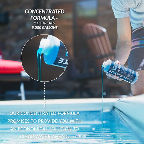 Pool Elevate textura del líquido concentrado para rápida coagulación
