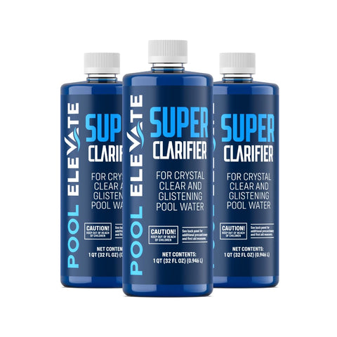 POOL ELEVATE pack frontal de 3 botellas mostrando presentación y beneficio claridad