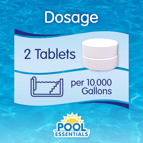 Pool Essentials tabletas envueltas individualmente para manejo limpio y práctico