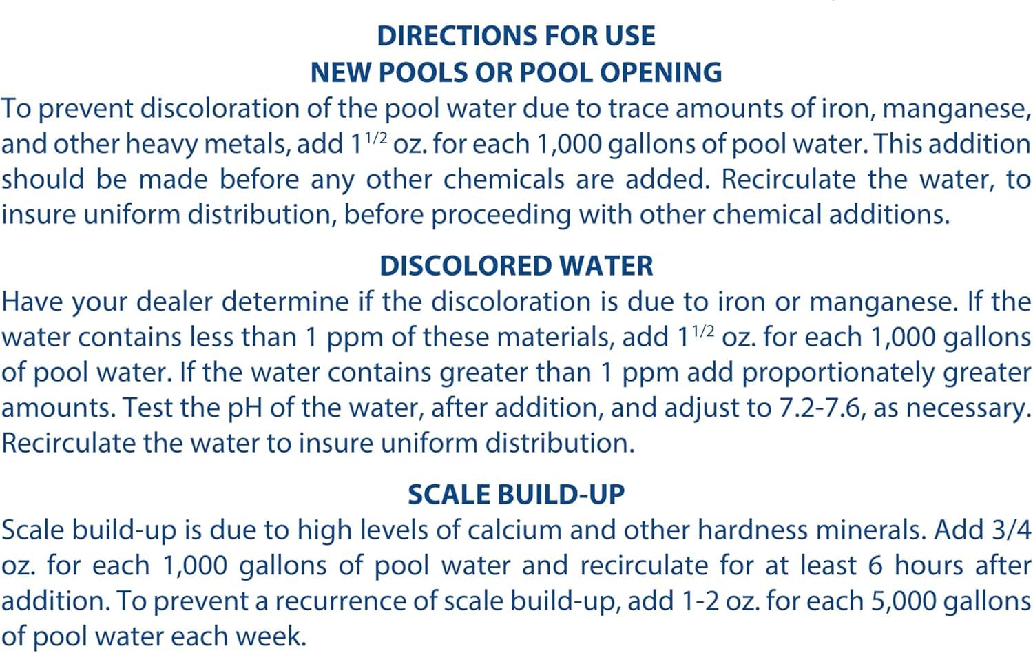 Pool Mate en ambiente de piscina limpia y azul, beneficio agua clara y sin manchas