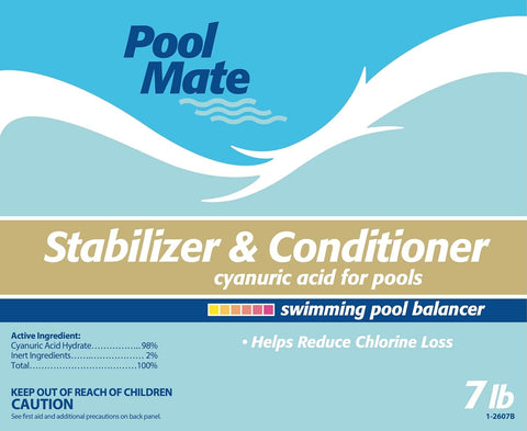 Pool Mate textura en polvo en primer plano para rápida disolución y uniformidad