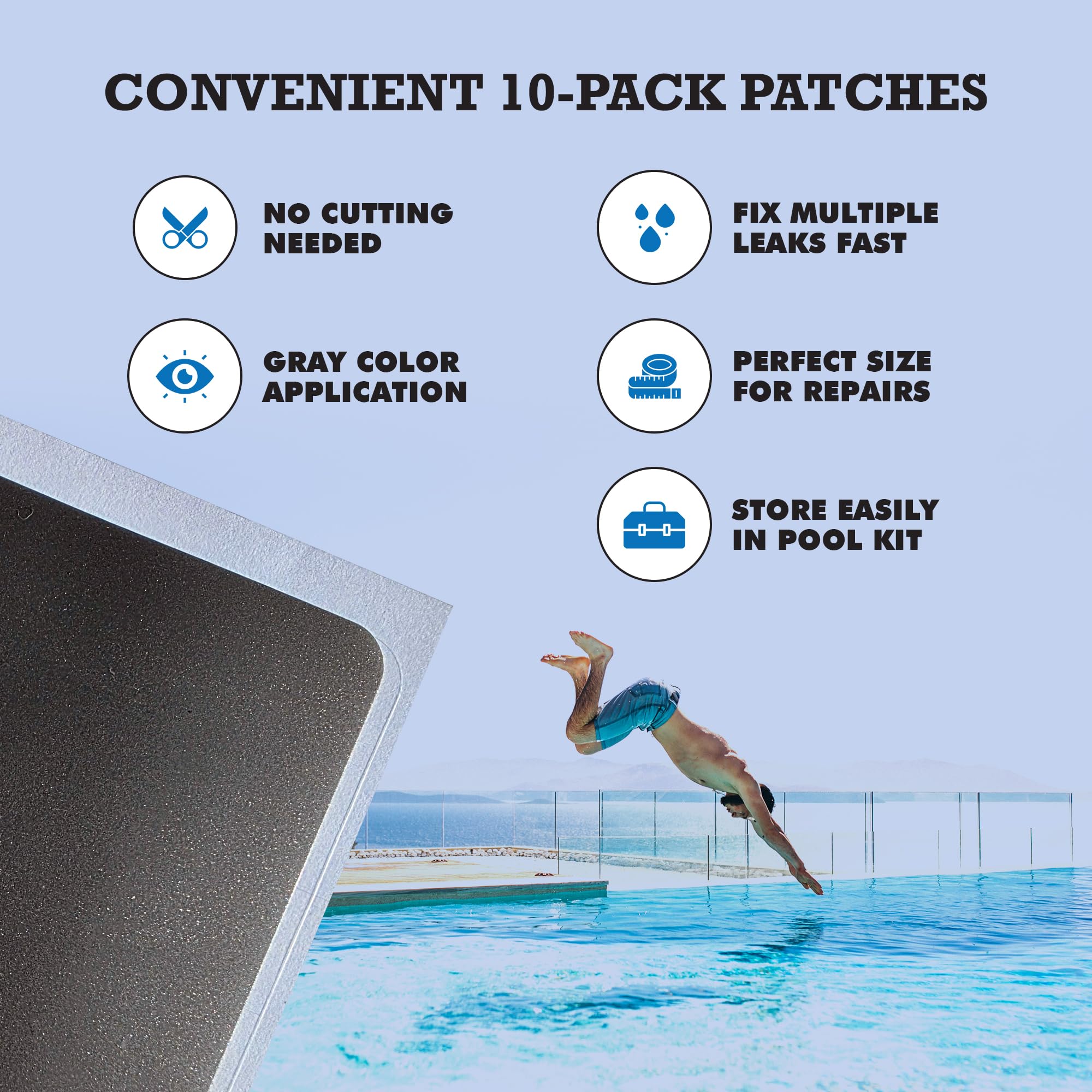 Pool Patch parche en piscina comercial, solución profesional y duradera