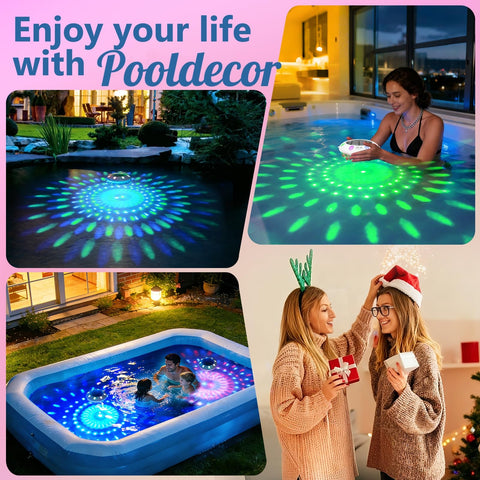 Pooldecor carcasa sellada demostrando resistencia al agua y durabilidad