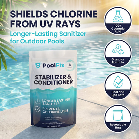 PoolFix detalle de cierre resellable facilitando almacenamiento seguro