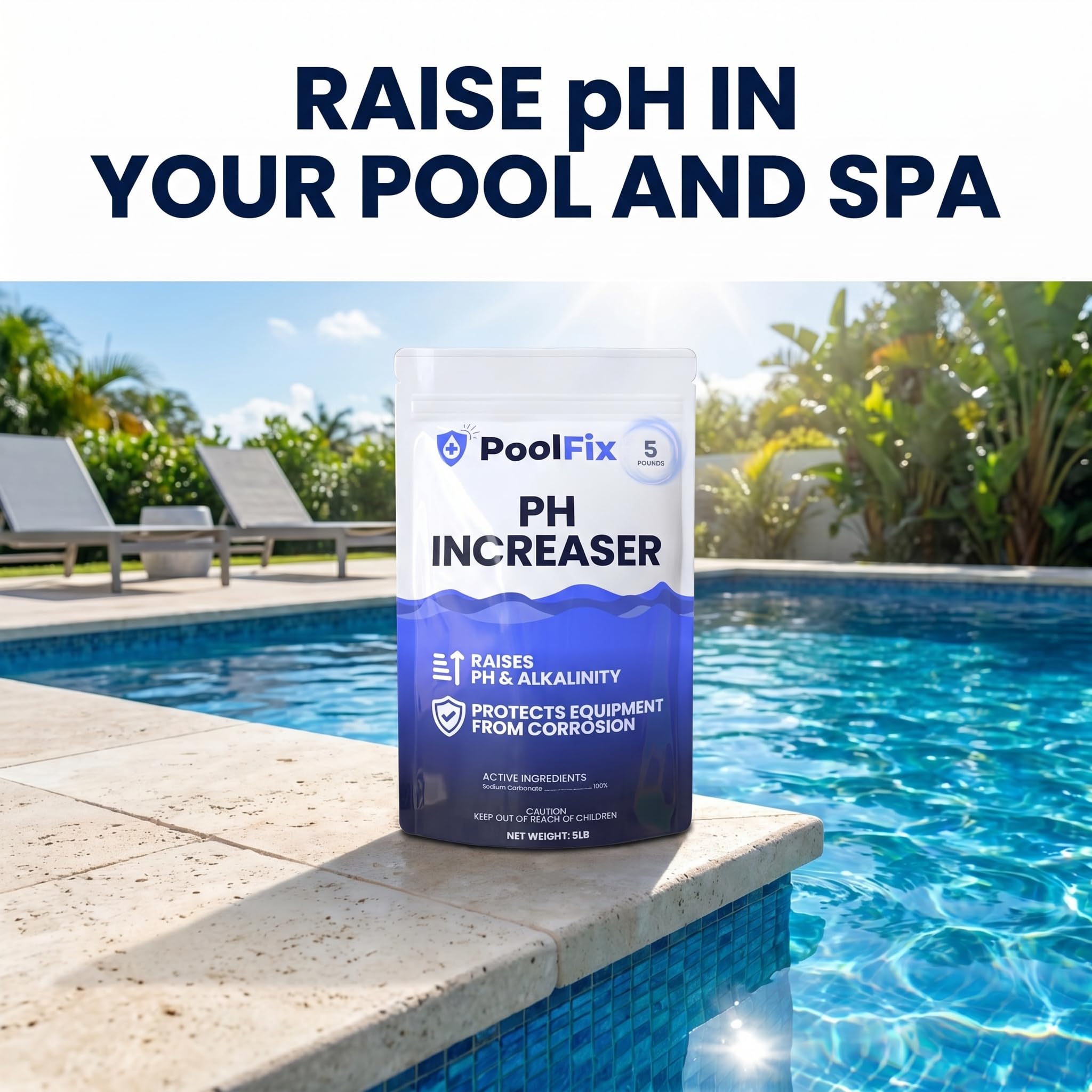 PoolFix gránulos de carbonato de sodio para corrección rápida