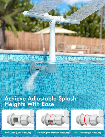 POOLHACKER instalación en piscina inground con chorros paralelos elegantes