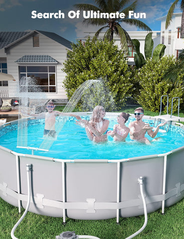 POOLHACKER ambiente de estilo de vida junto a piscina mostrando frescor y sonido relajante