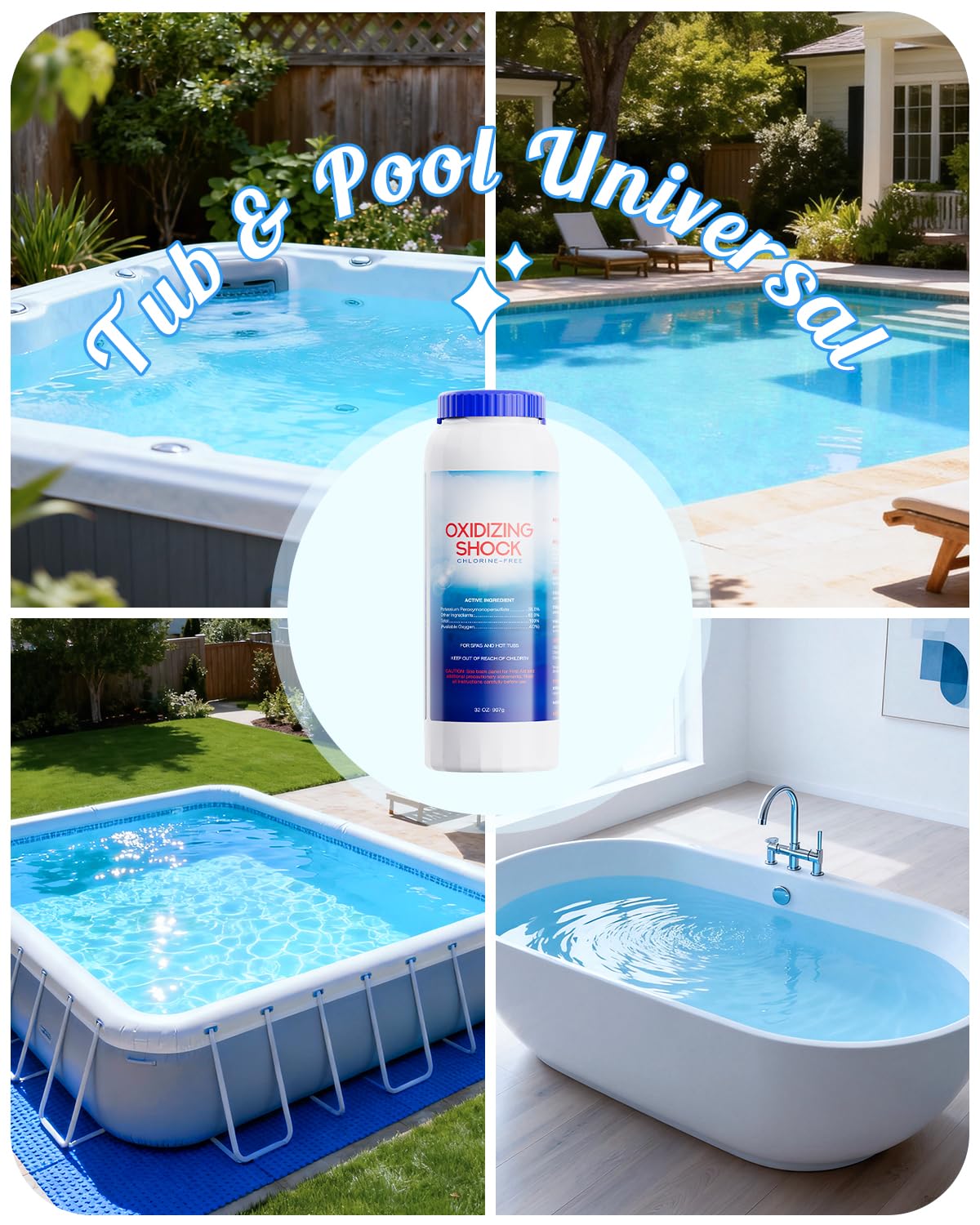 POOLHOUR botella en ambiente de spa que transmite frescura y relajación