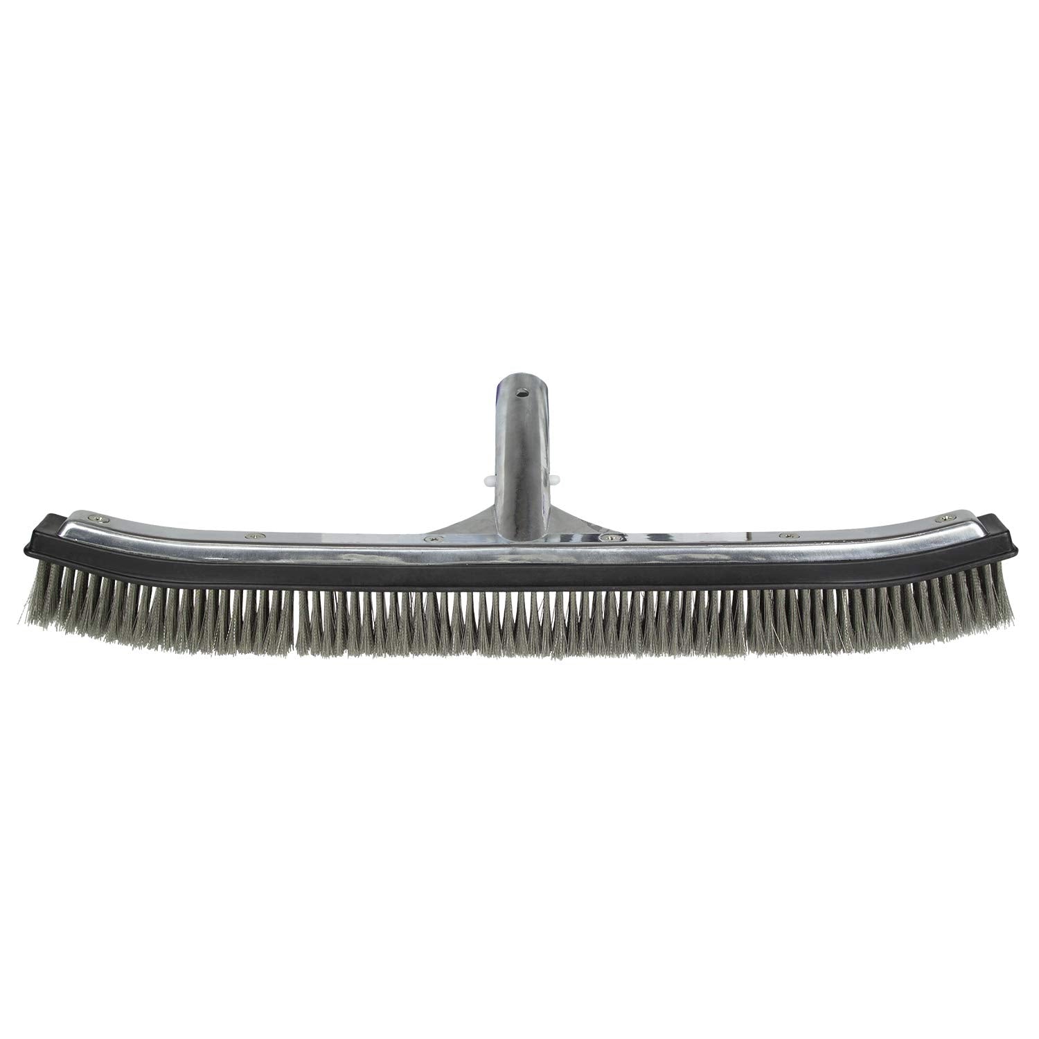 Poolmaster detalle de cerdas de acero inoxidable para remover algas eficazmente