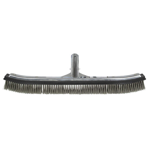 Poolmaster detalle de cerdas de acero inoxidable para remover algas eficazmente
