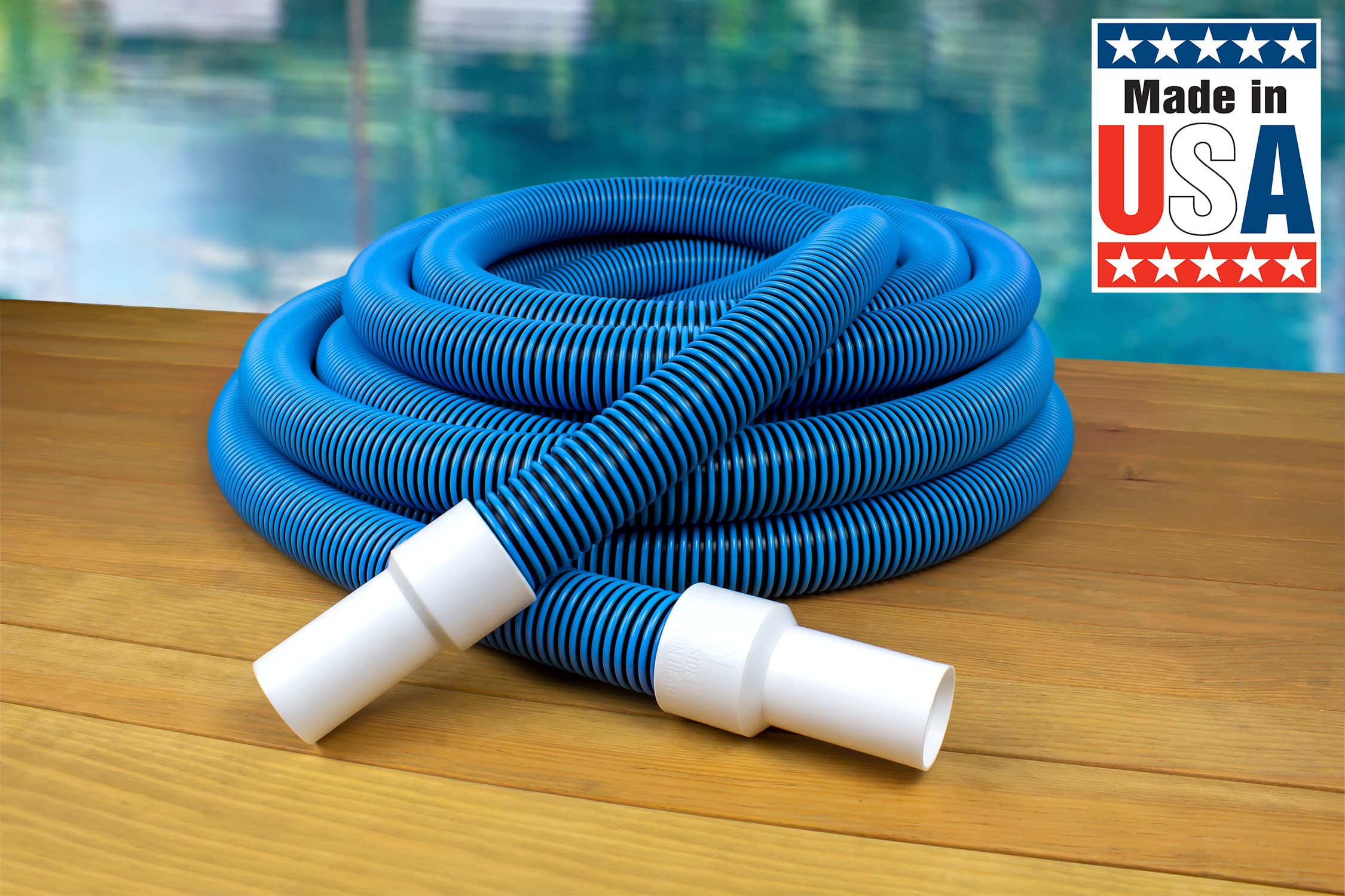 Poolmaster etiqueta Made in USA y material EVA que garantiza resistencia química