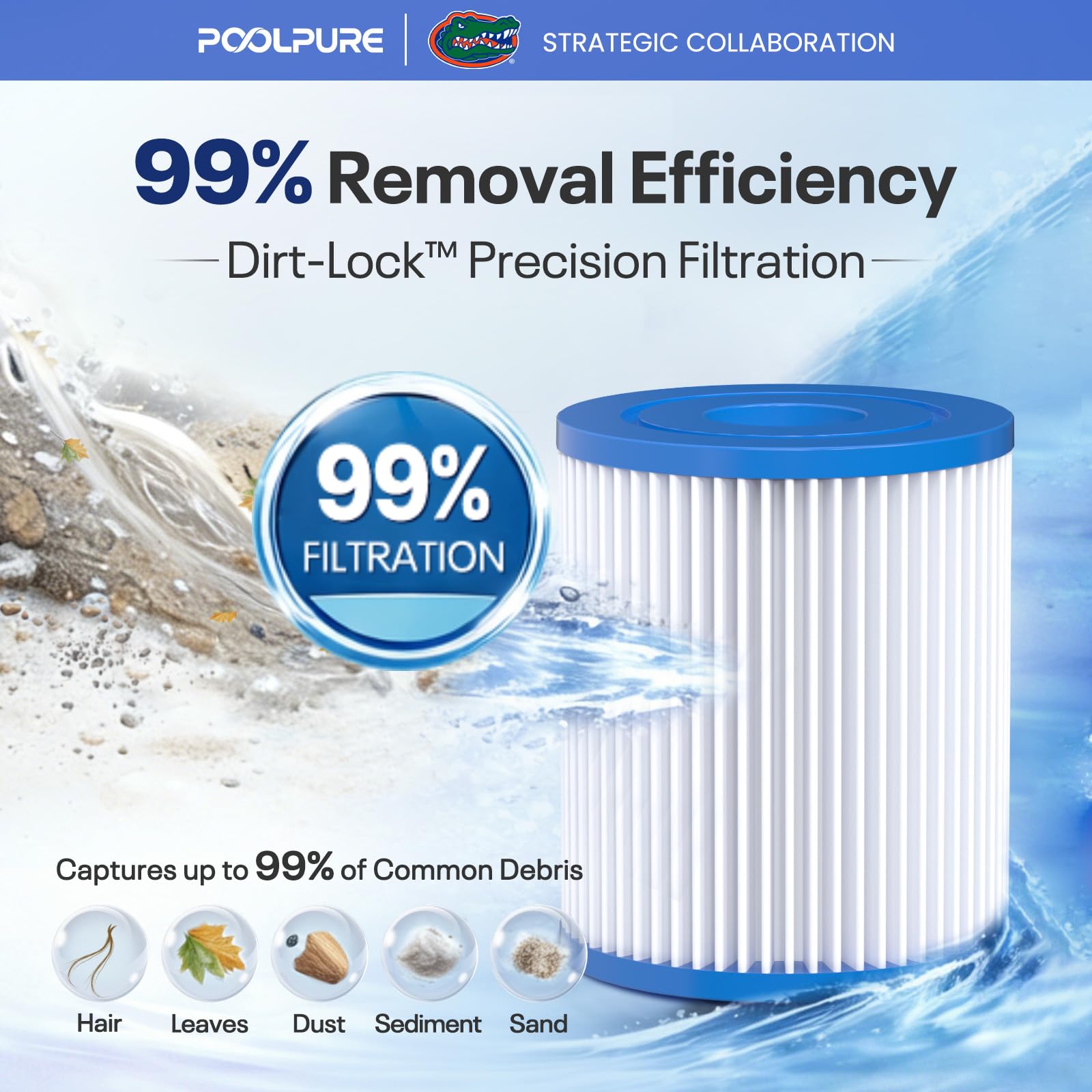 POOLPURE paquete de cuatro unidades para reposición conveniente
