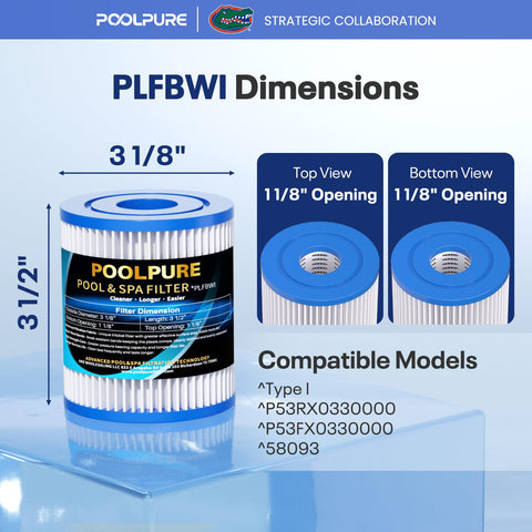 POOLPURE filtro instalado en piscina demostrando agua más clara