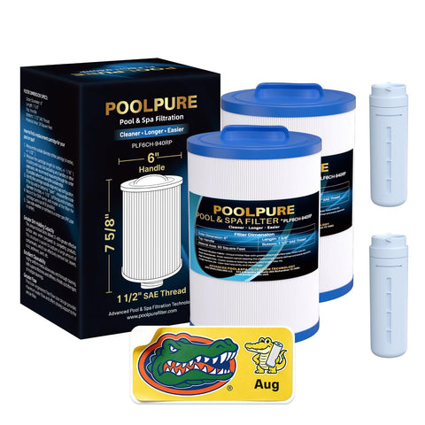 POOLPURE filtro frontal pack de dos mostrando diseño robusto y fácil instalación