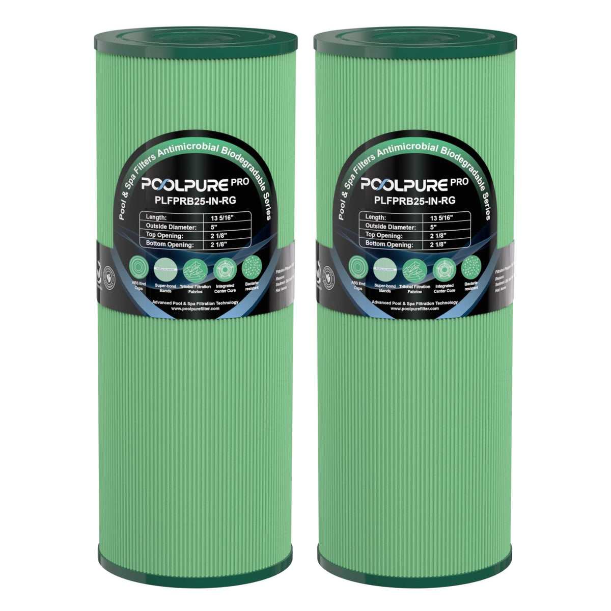 POOLPURE cartucho frente mostrando ajuste compatible y fácil instalación