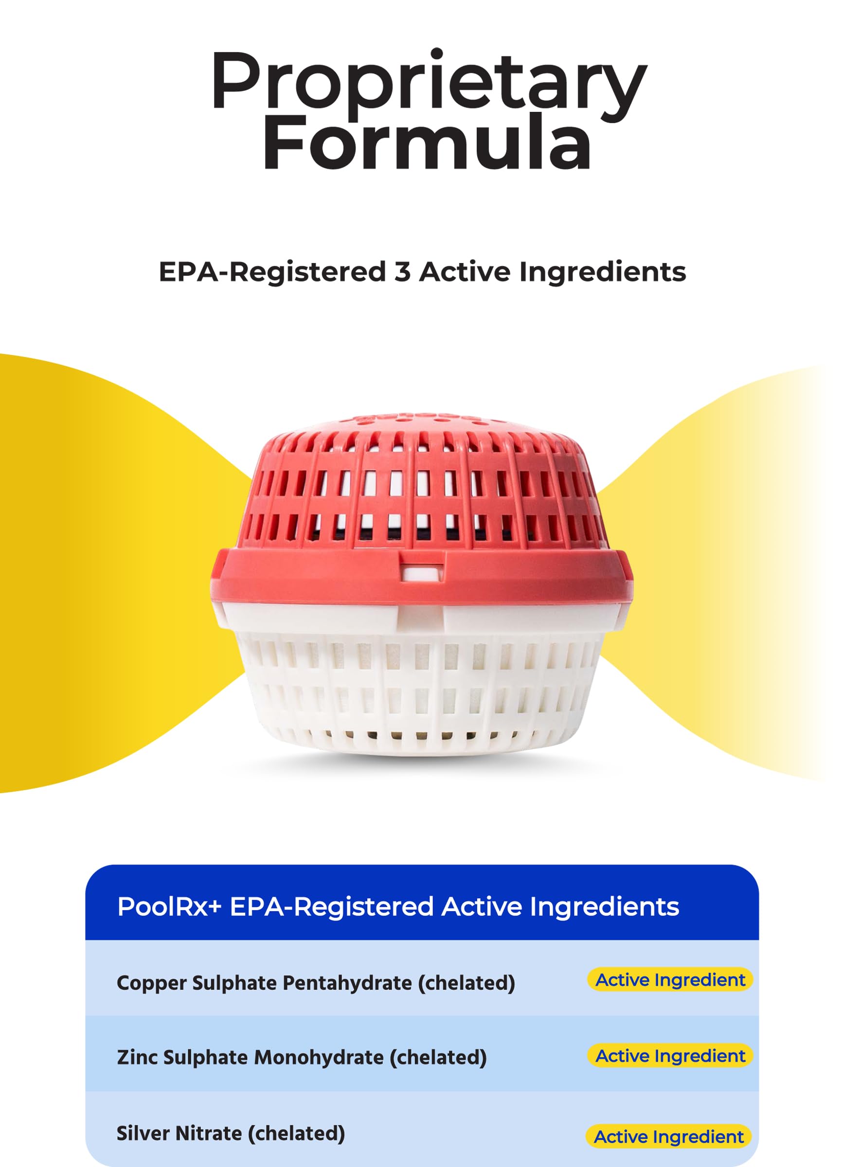 poolrx empaque rojo y blanco certificado seguridad y claridad
