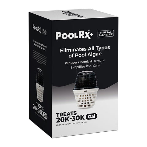 PoolRX frontal mostrando diseño compacto y beneficio de protección prolongada