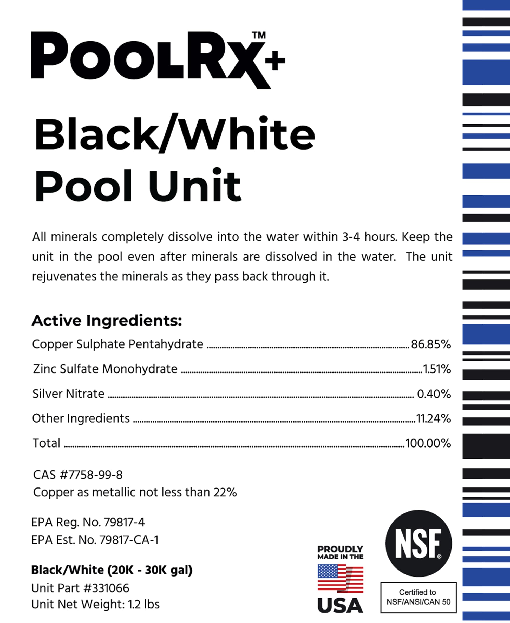 PoolRX uso en entorno de piscina familiar mostrando mantenimiento reducido