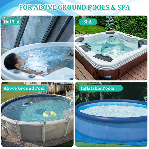 POOLWHALE aspiradora junto a spa crea ambiente ordenado y mantenimiento práctico