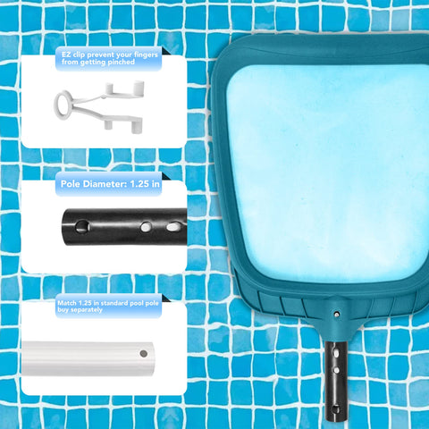 POOLWHALE etiqueta con especificaciones claras y compatibilidad de poste