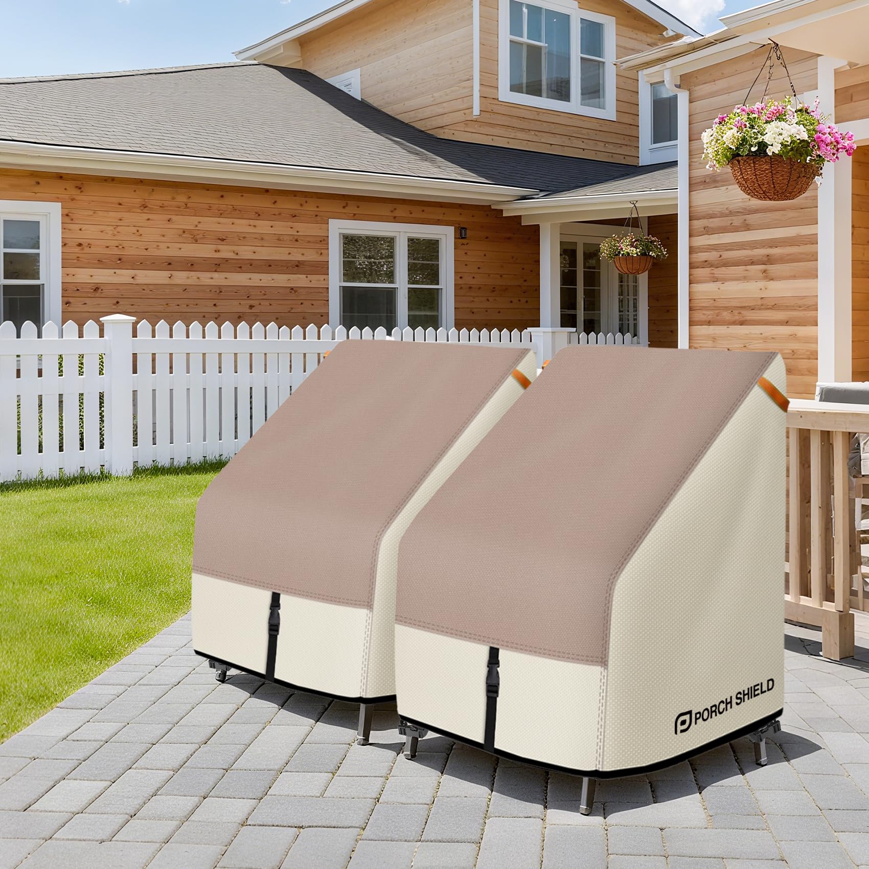Porch Shield funda en terraza mostrando aspecto limpio y protegido