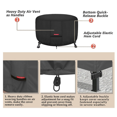 Porch Shield hebillas inferiores y cordón elástico para fijación contra viento