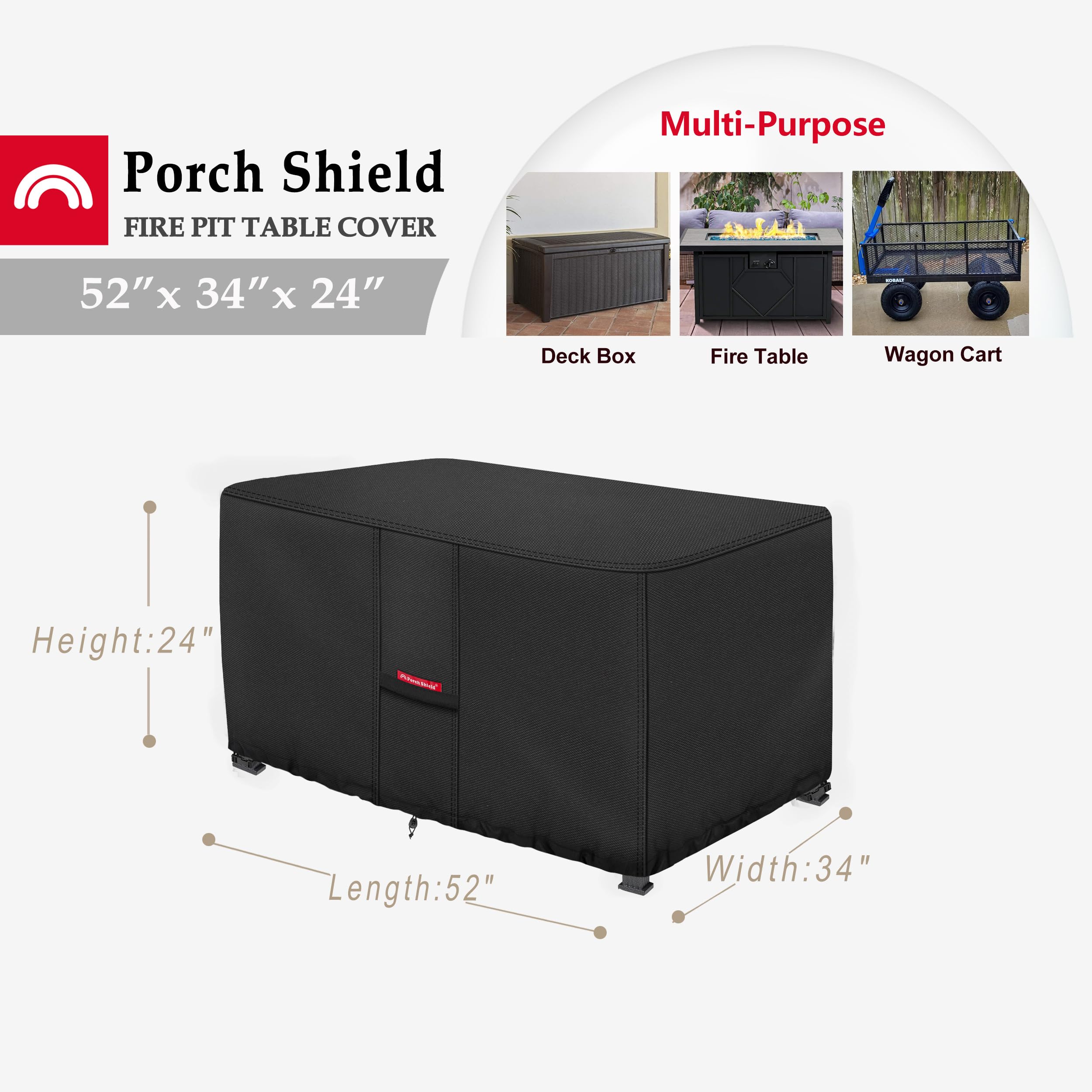 Porch Shield primer plano tejido 600D resistente que repele agua y sol