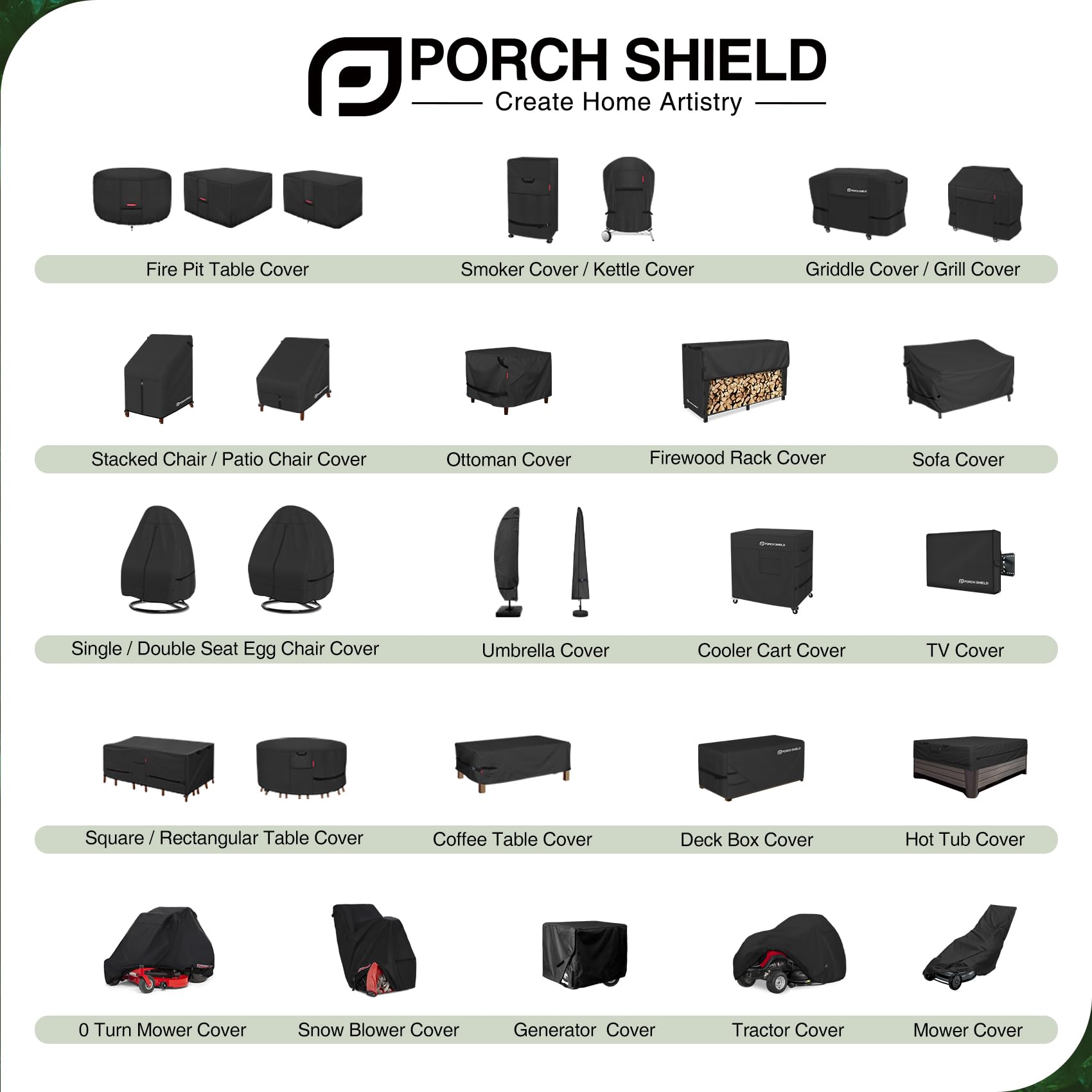 Porch Shield en terraza con muebles, protege y mejora apariencia al aire libre