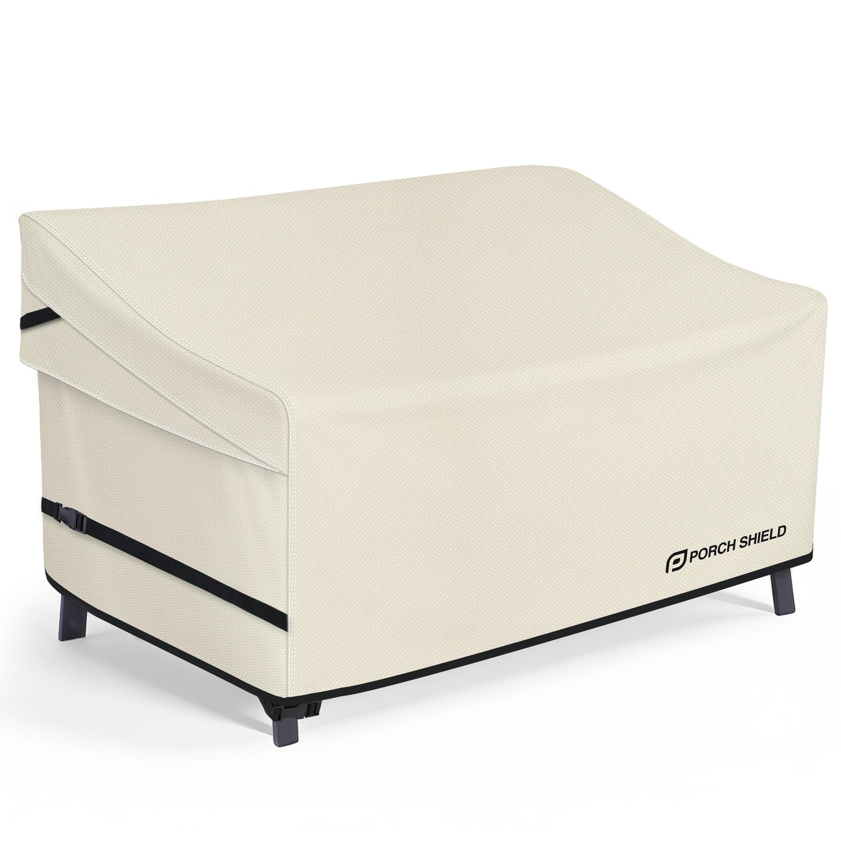 Porch Shield funda frontal de sofá 2 plazas protegiendo muebles exterior