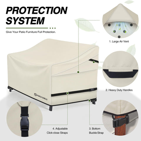 Porch Shield ventilación lateral reduce condensación dentro de la funda