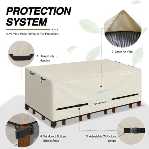 Porch Shield ventilaciones grandes que evitan condensación interna