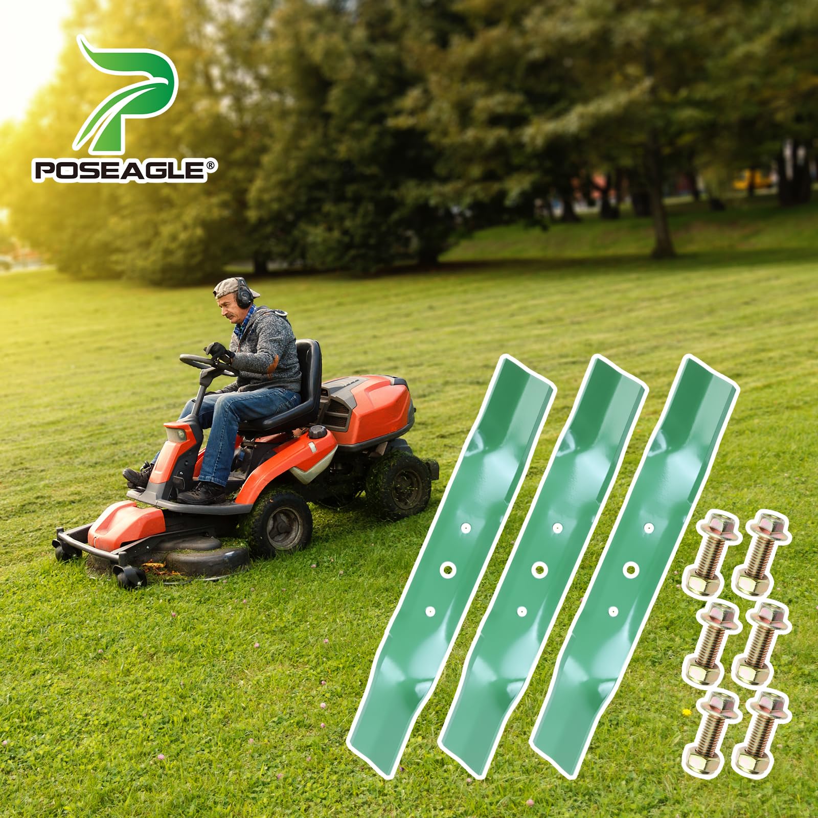 POSEAGLE detalle del borde afilado para mulching eficiente