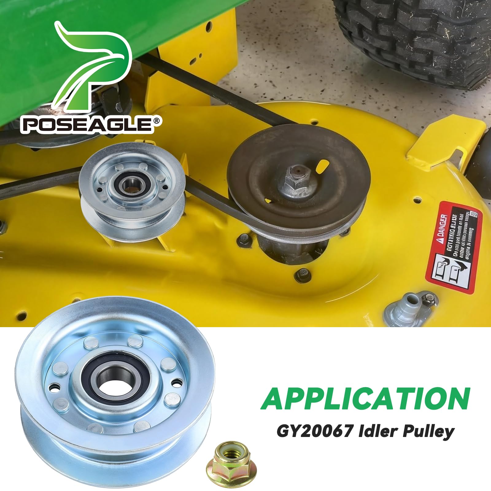 POSEAGLE etiqueta con referencias compatibles John Deere para identificación rápida