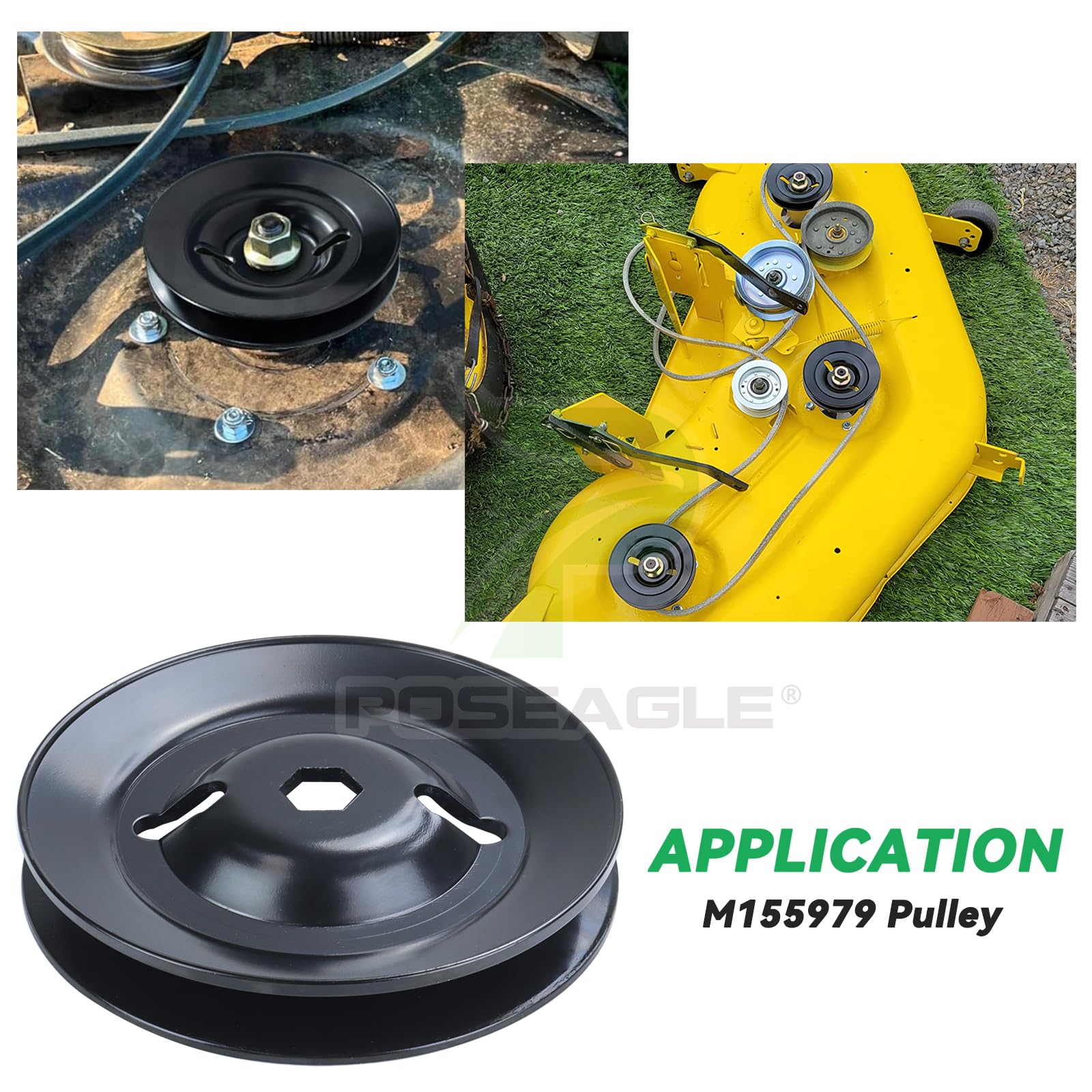 POSEAGLE polea GX20335 en caja lista para entrega con protección para transporte