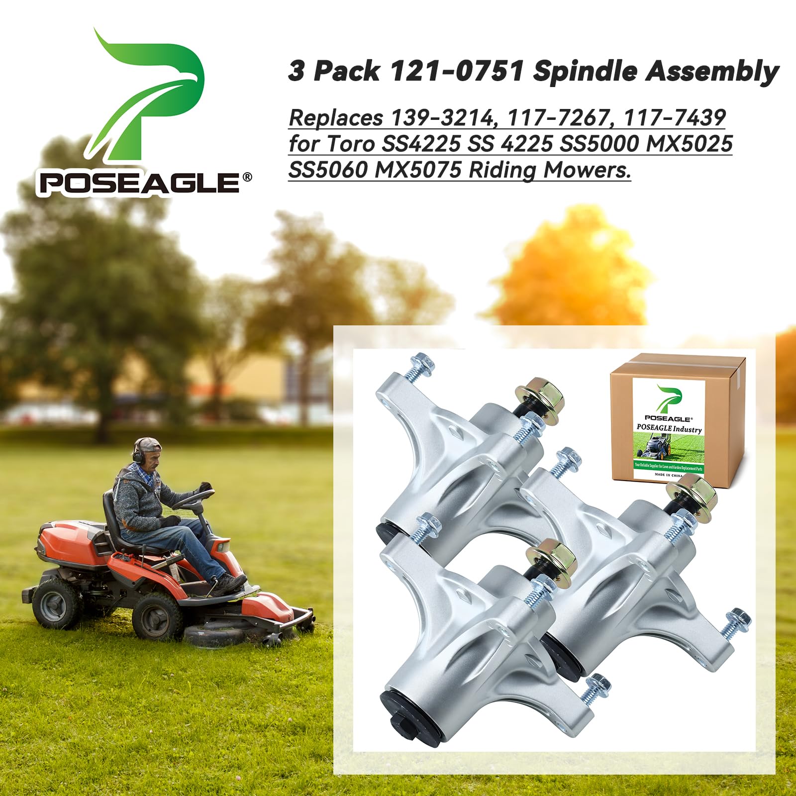 POSEAGLE detalle de rosca mecanizada que garantiza ajuste preciso
