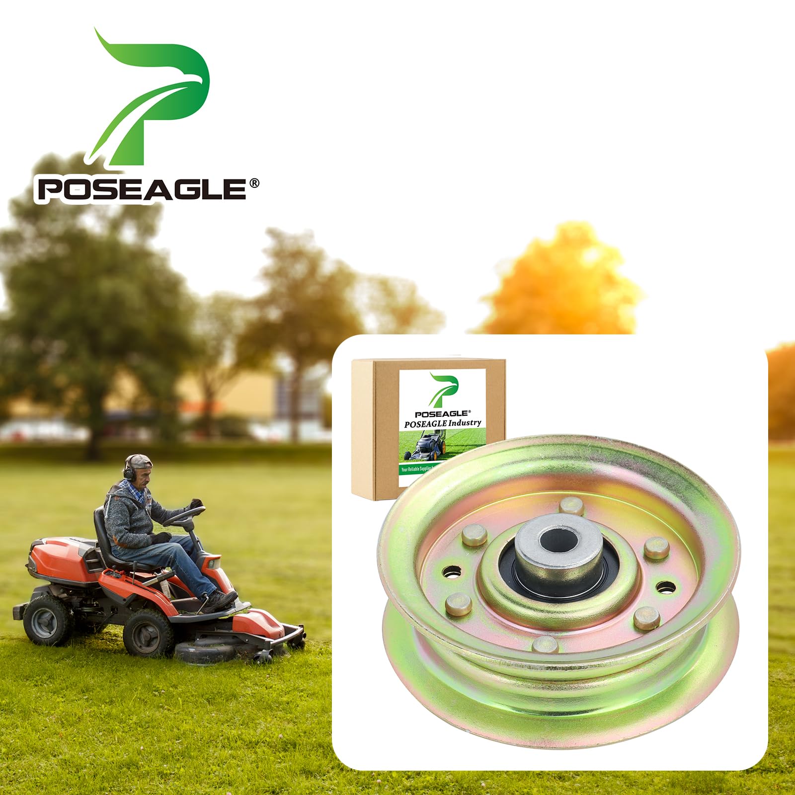 POSEAGLE polea detalle superficie acero resistencia al desgaste