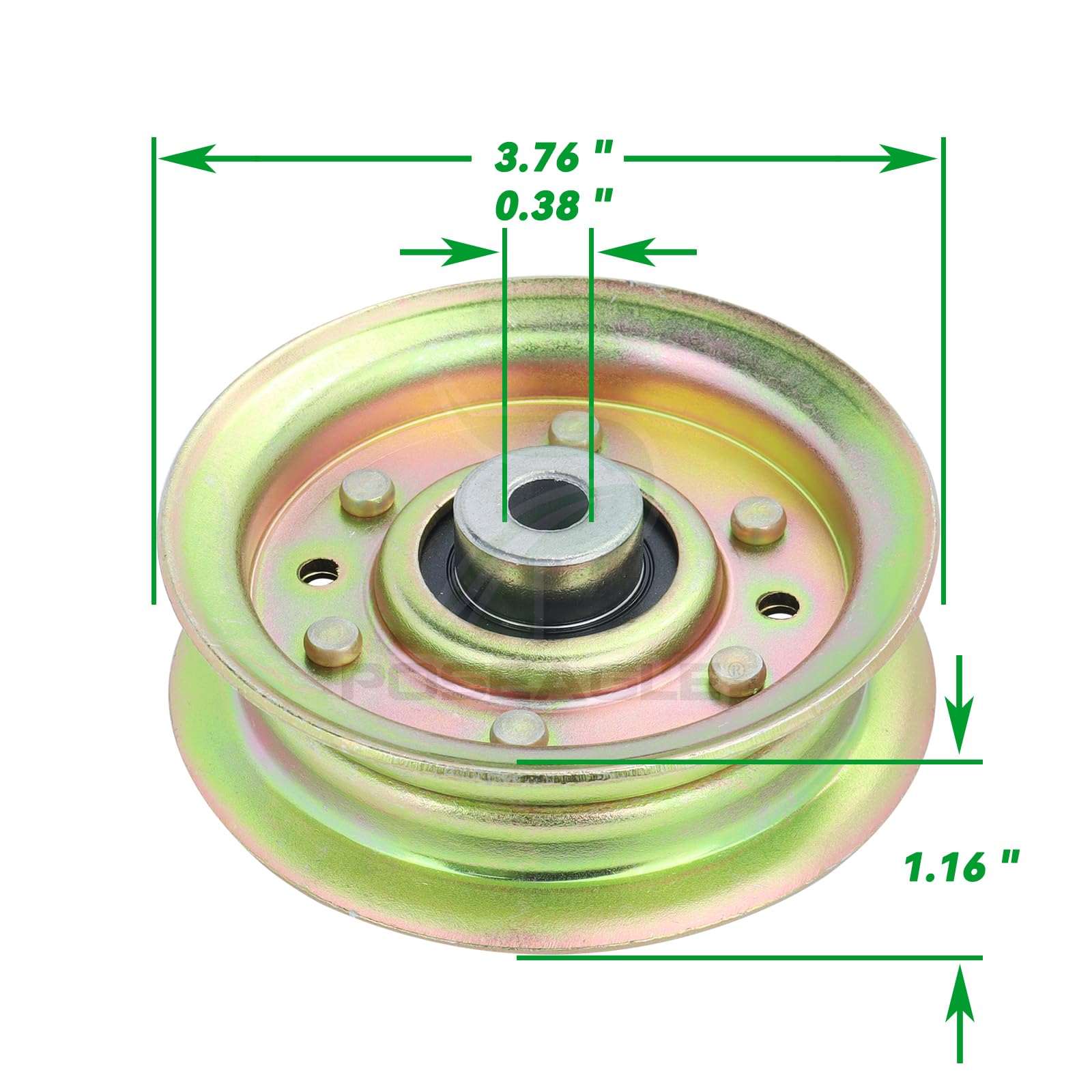 POSEAGLE polea dimensiones muestra medidas exactas para ajuste