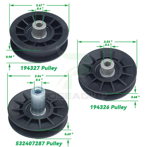 POSEAGLE polea 532194327 plana detalle para reemplazo fiable