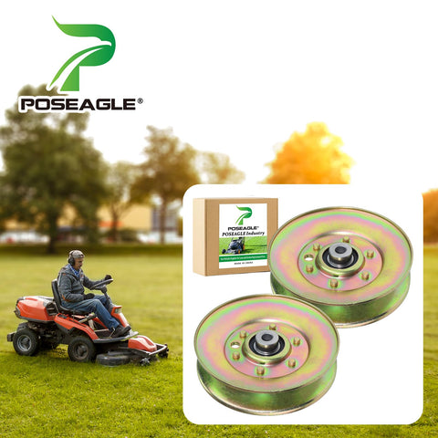 POSEAGLE primer plano de la polea mostrando mecanizado preciso y durabilidad