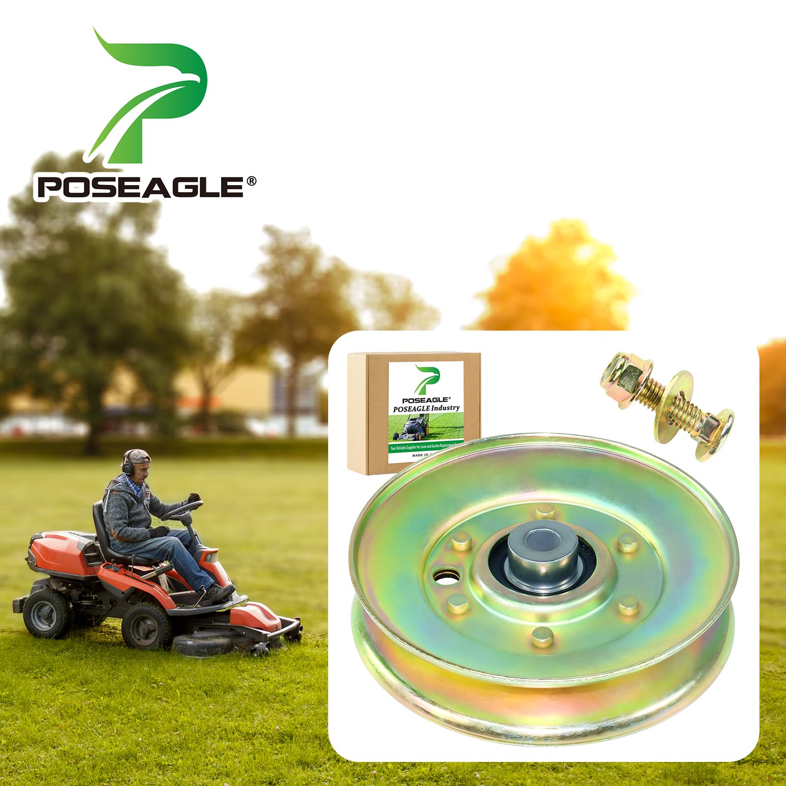 POSEAGLE polea primer plano superficie, mayor resistencia al desgaste
