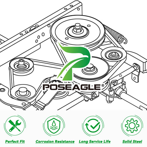 POSEAGLE polea en taller junto a herramientas, instalación rápida y segura