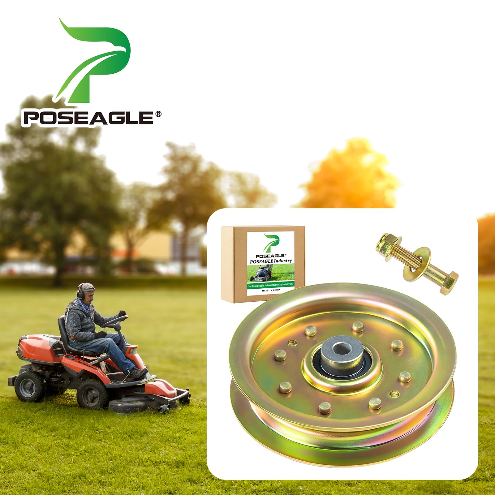 POSEAGLE detalle de la cara plana 4.25" resaltando calidad y precisión