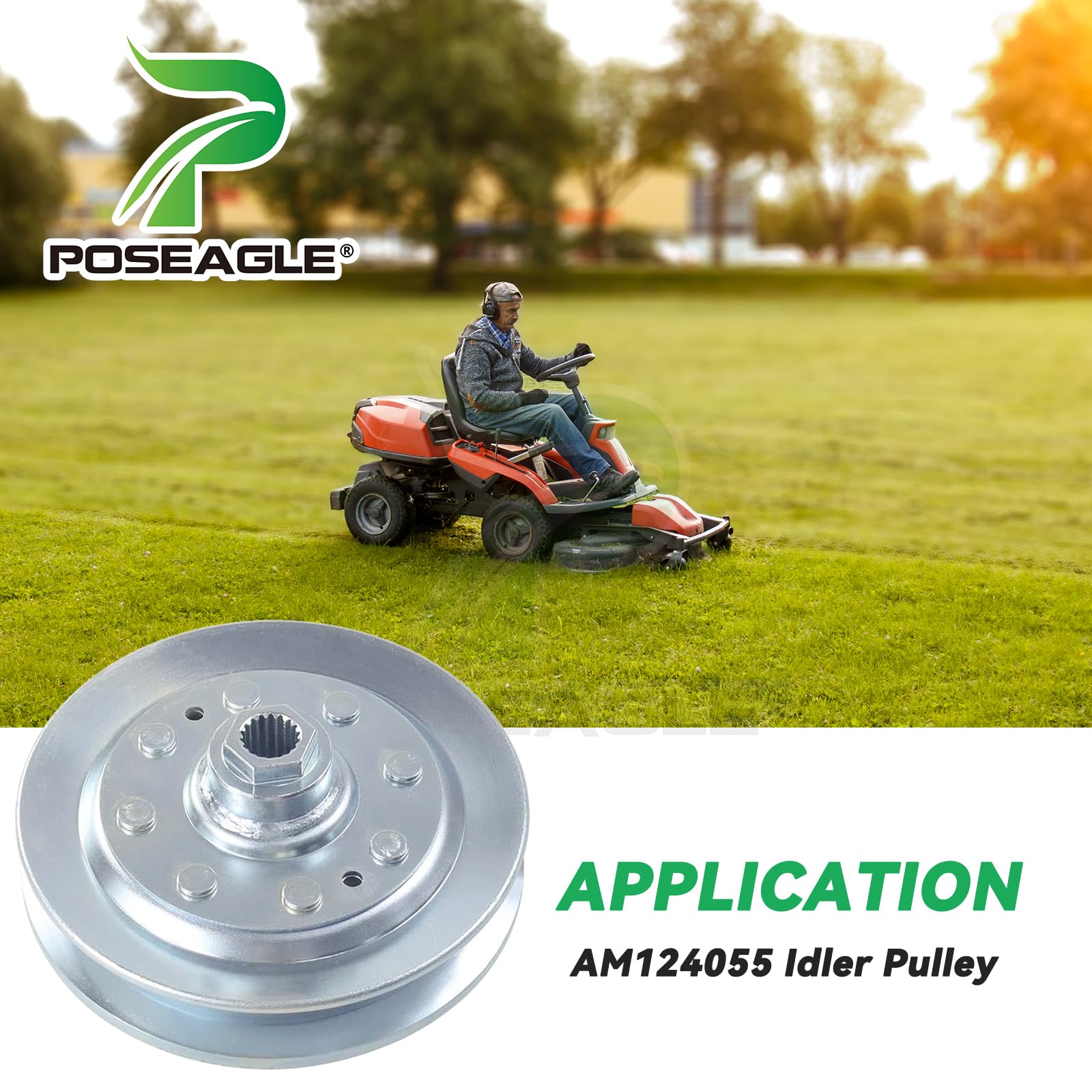 POSEAGLE polea vista lateral con dimensiones, beneficio compatibilidad exacta