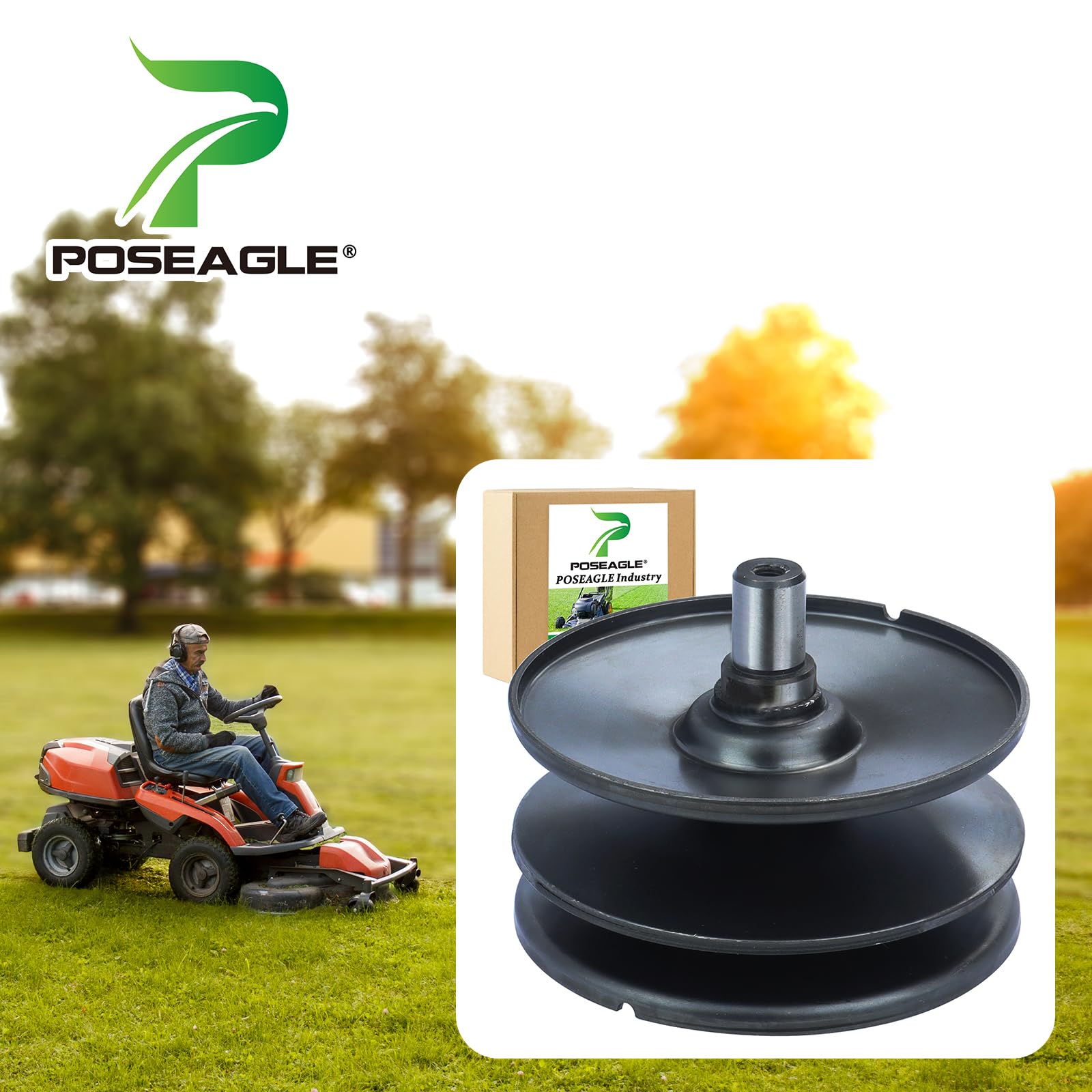 poseagle polea vista lateral que destaca grosor y acabado resistente