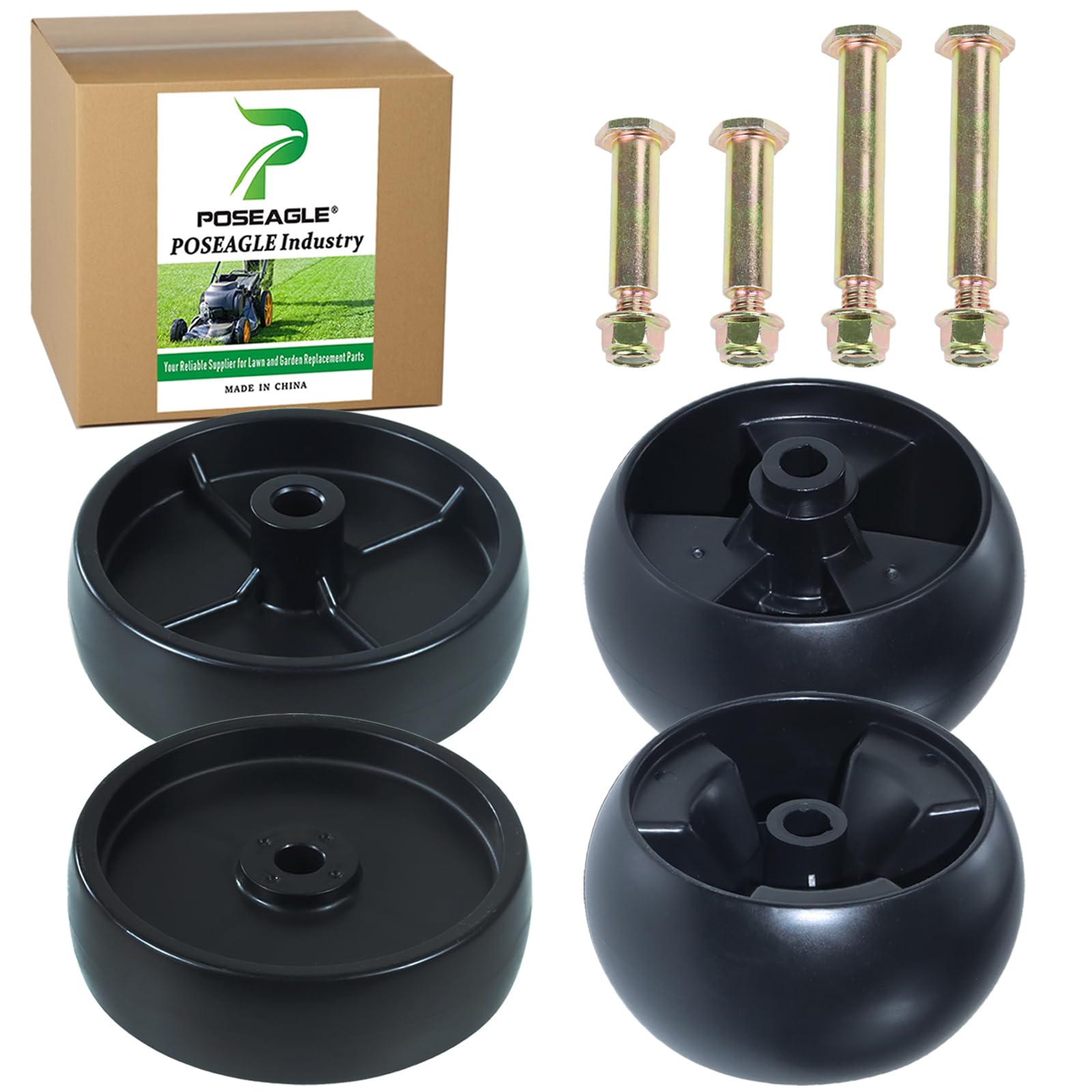POSEAGLE rueda 734-04155 frontal mostrando forma y ajuste, resistencia mejorada