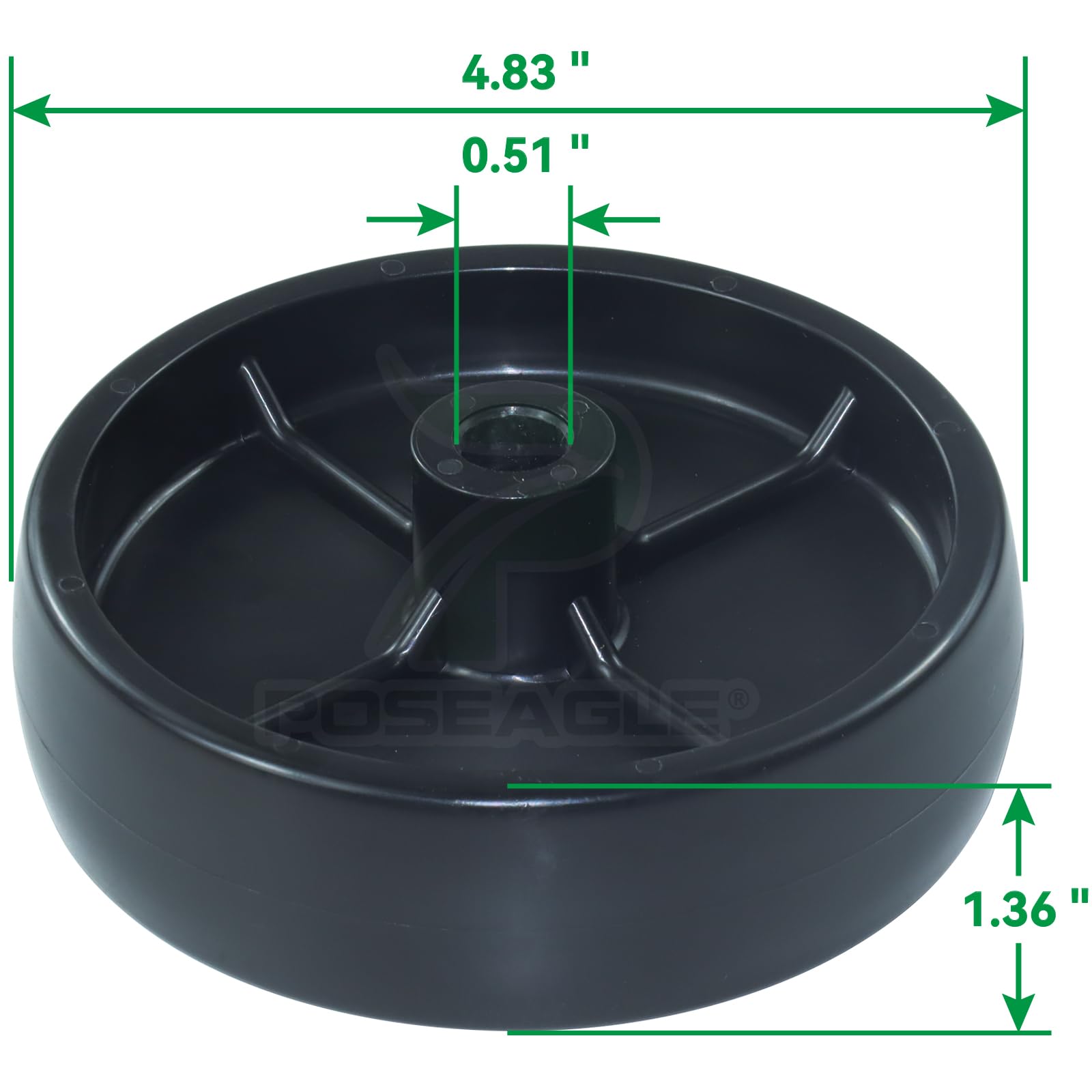 POSEAGLE ruedas con hardware incluido listos para montaje rápido