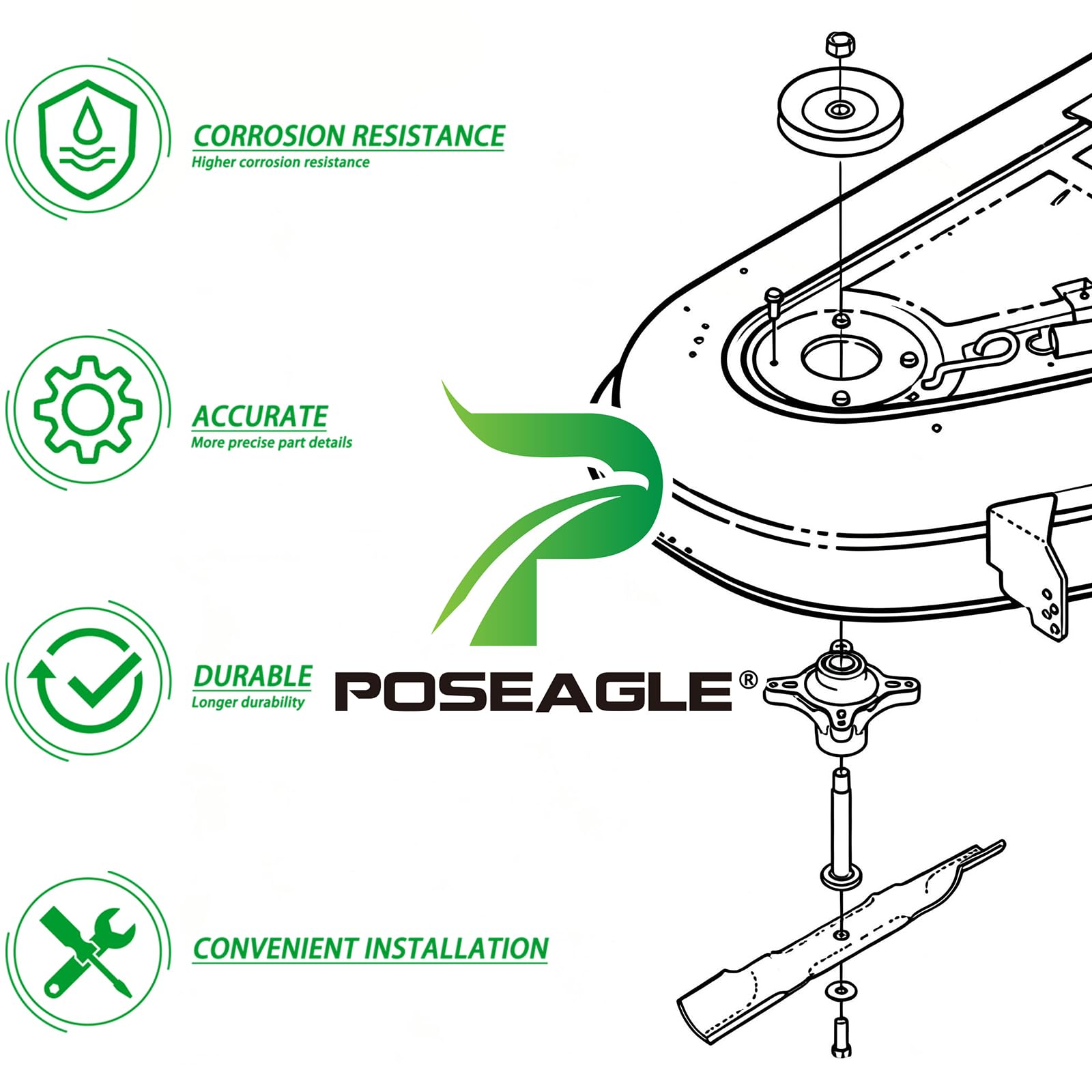 POSEAGLE taller con kit en uso mostrando reparación profesional